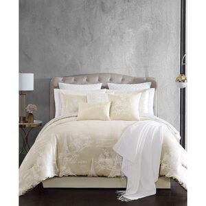 Hallmart Collectibles Paris Celeste 14 Piece Queen Comforter Set Champagne - NWT